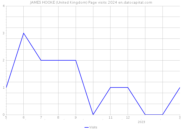 JAMES HOOKE (United Kingdom) Page visits 2024 