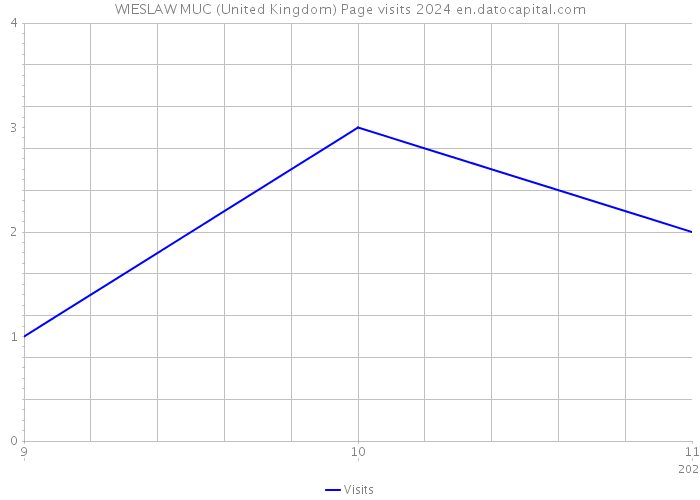 WIESLAW MUC (United Kingdom) Page visits 2024 