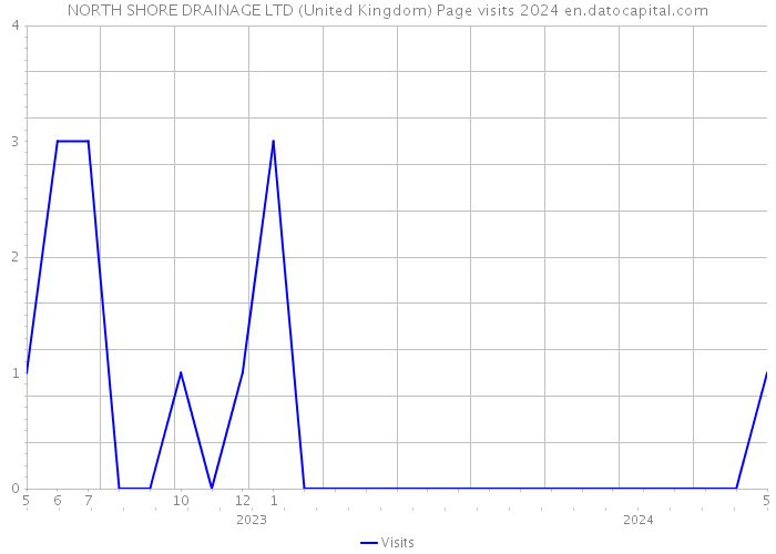 NORTH SHORE DRAINAGE LTD (United Kingdom) Page visits 2024 