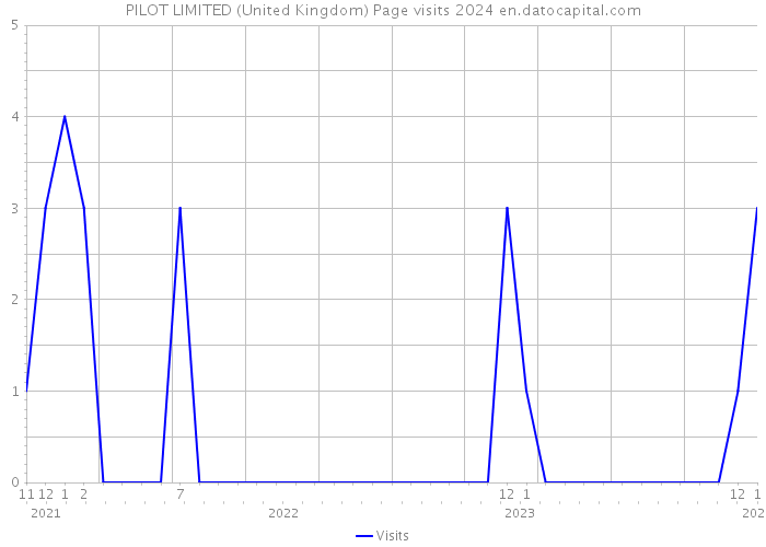 PILOT LIMITED (United Kingdom) Page visits 2024 