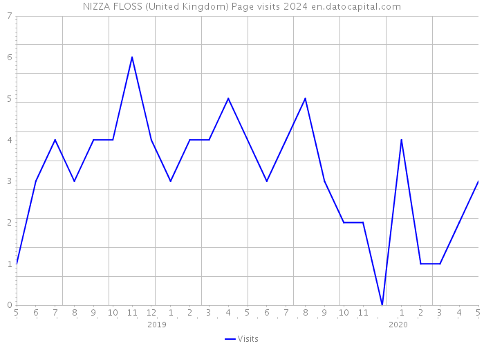 NIZZA FLOSS (United Kingdom) Page visits 2024 