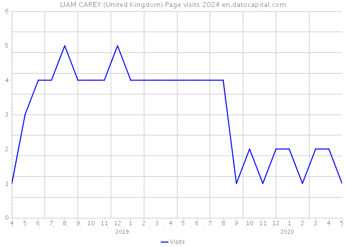 LIAM CAREY (United Kingdom) Page visits 2024 