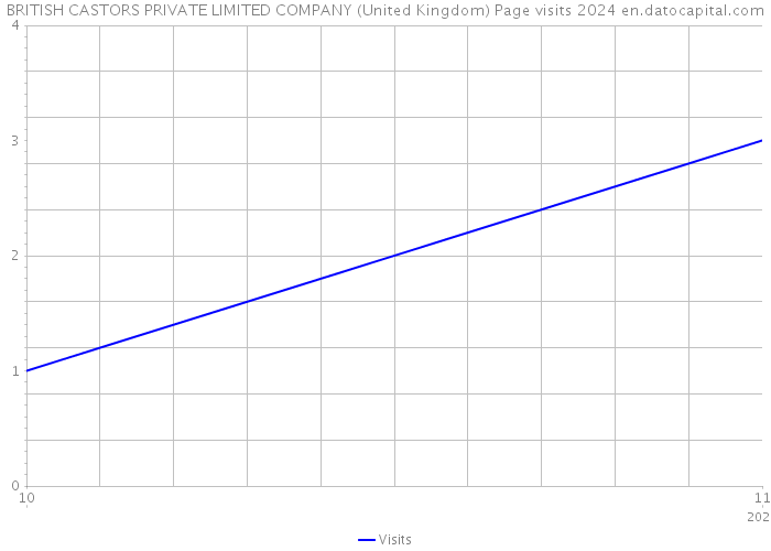BRITISH CASTORS PRIVATE LIMITED COMPANY (United Kingdom) Page visits 2024 