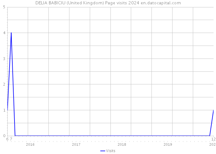 DELIA BABICIU (United Kingdom) Page visits 2024 