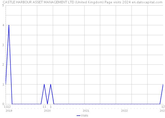 CASTLE HARBOUR ASSET MANAGEMENT LTD (United Kingdom) Page visits 2024 