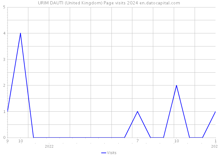 URIM DAUTI (United Kingdom) Page visits 2024 