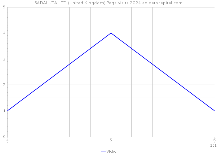 BADALUTA LTD (United Kingdom) Page visits 2024 