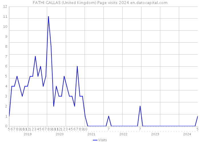FATHI GALLAS (United Kingdom) Page visits 2024 
