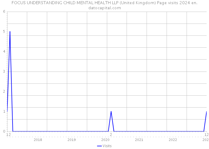 FOCUS UNDERSTANDING CHILD MENTAL HEALTH LLP (United Kingdom) Page visits 2024 