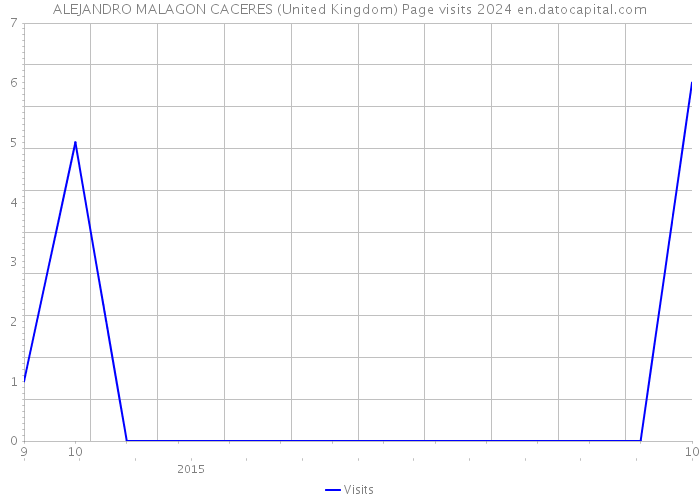 ALEJANDRO MALAGON CACERES (United Kingdom) Page visits 2024 
