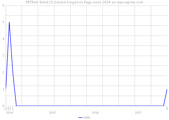 PETRAS SIAULYS (United Kingdom) Page visits 2024 