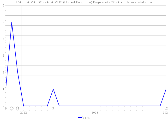 IZABELA MALGORZATA MUC (United Kingdom) Page visits 2024 