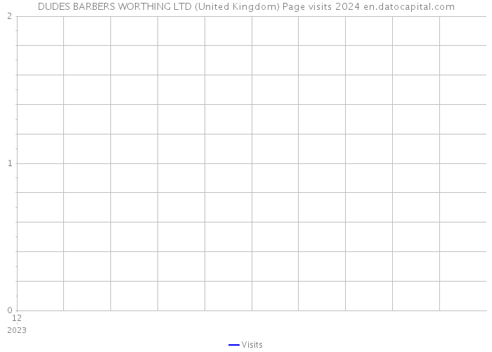 DUDES BARBERS WORTHING LTD (United Kingdom) Page visits 2024 
