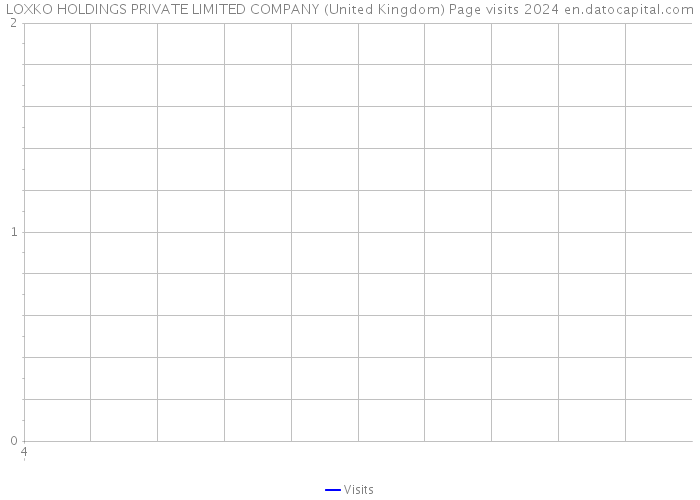 LOXKO HOLDINGS PRIVATE LIMITED COMPANY (United Kingdom) Page visits 2024 