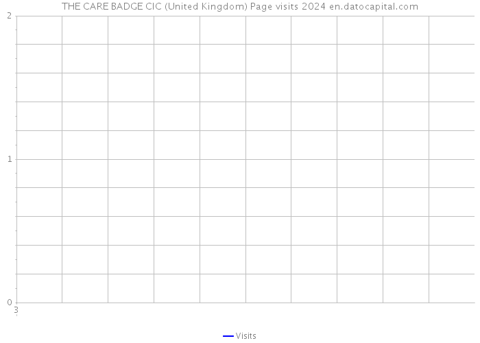THE CARE BADGE CIC (United Kingdom) Page visits 2024 
