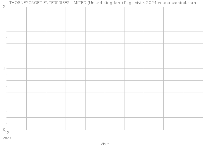 THORNEYCROFT ENTERPRISES LIMITED (United Kingdom) Page visits 2024 