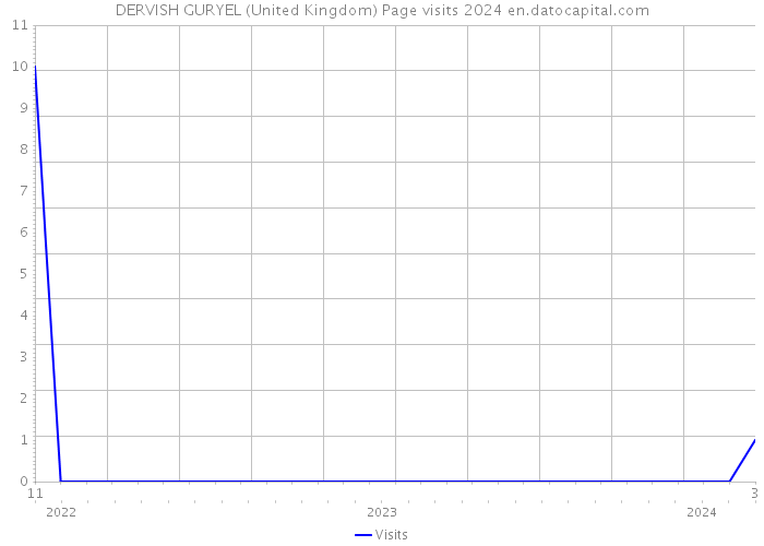 DERVISH GURYEL (United Kingdom) Page visits 2024 