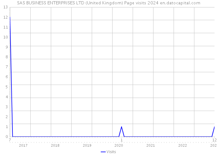 SAS BUSINESS ENTERPRISES LTD (United Kingdom) Page visits 2024 