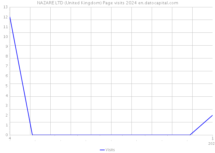 NAZARE LTD (United Kingdom) Page visits 2024 