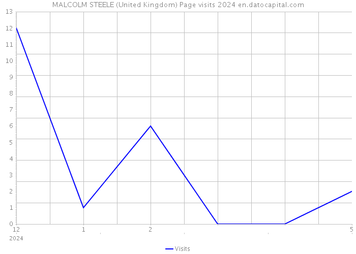 MALCOLM STEELE (United Kingdom) Page visits 2024 