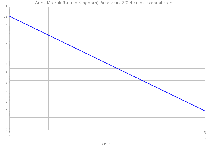 Anna Motruk (United Kingdom) Page visits 2024 