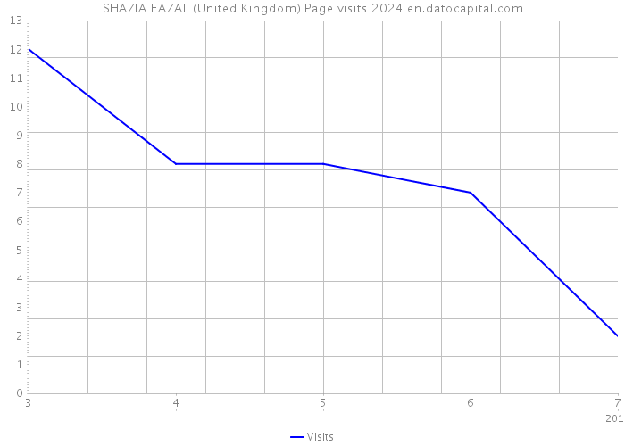SHAZIA FAZAL (United Kingdom) Page visits 2024 