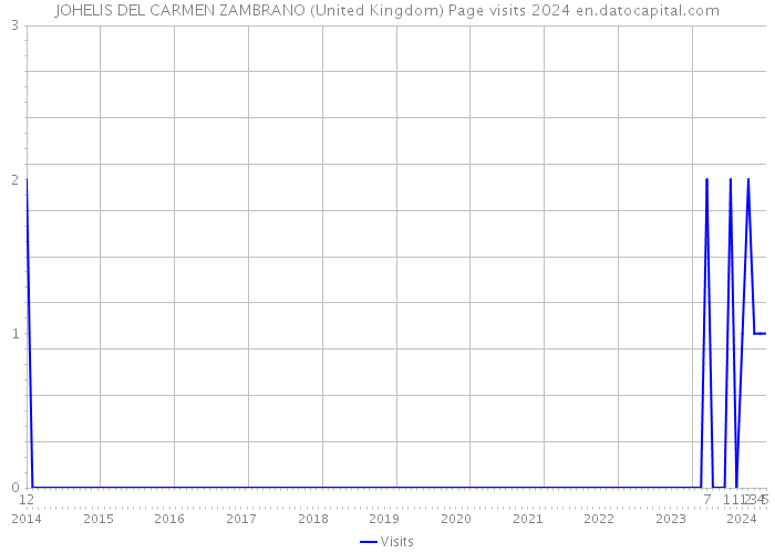 JOHELIS DEL CARMEN ZAMBRANO (United Kingdom) Page visits 2024 