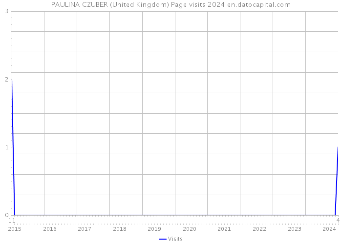 PAULINA CZUBER (United Kingdom) Page visits 2024 