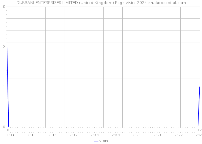 DURRANI ENTERPRISES LIMITED (United Kingdom) Page visits 2024 