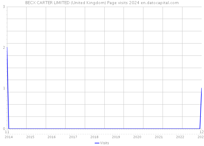 BECX CARTER LIMITED (United Kingdom) Page visits 2024 