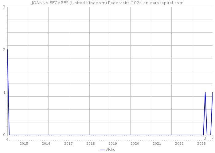 JOANNA BECARES (United Kingdom) Page visits 2024 