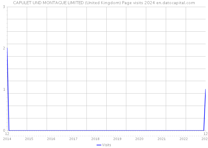 CAPULET UND MONTAGUE LIMITED (United Kingdom) Page visits 2024 
