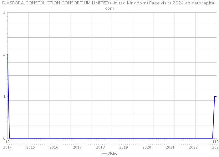 DIASPORA CONSTRUCTION CONSORTIUM LIMITED (United Kingdom) Page visits 2024 
