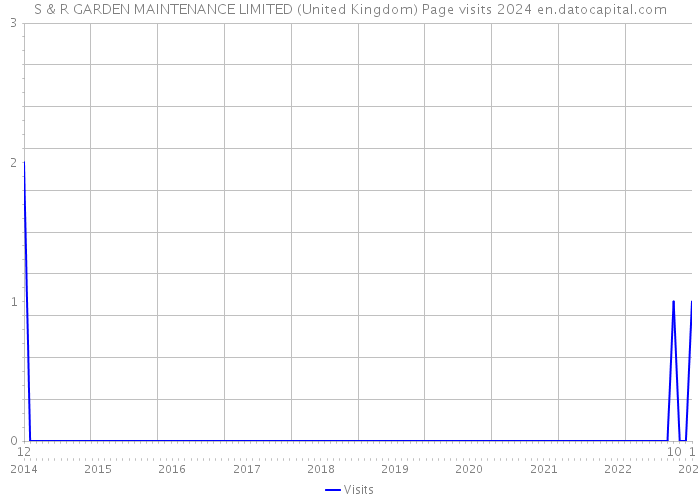 S & R GARDEN MAINTENANCE LIMITED (United Kingdom) Page visits 2024 