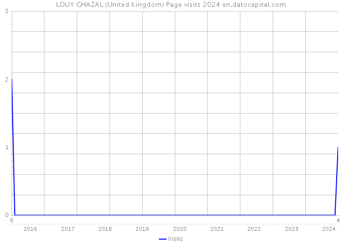 LOUY GHAZAL (United Kingdom) Page visits 2024 