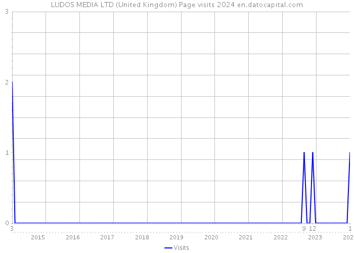 LUDOS MEDIA LTD (United Kingdom) Page visits 2024 