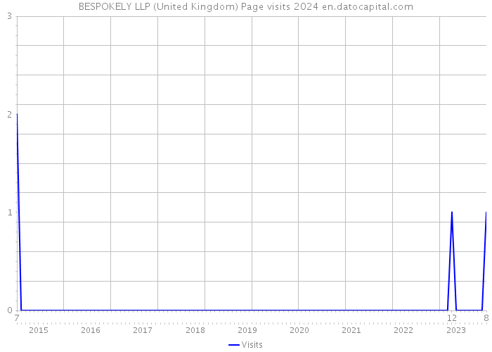 BESPOKELY LLP (United Kingdom) Page visits 2024 