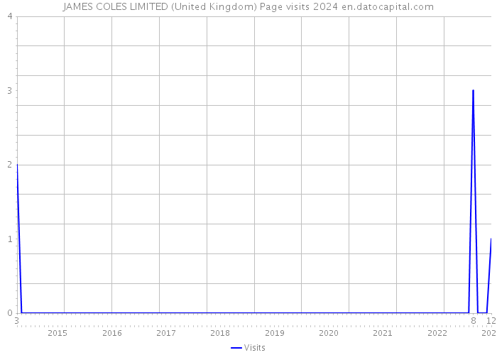 JAMES COLES LIMITED (United Kingdom) Page visits 2024 