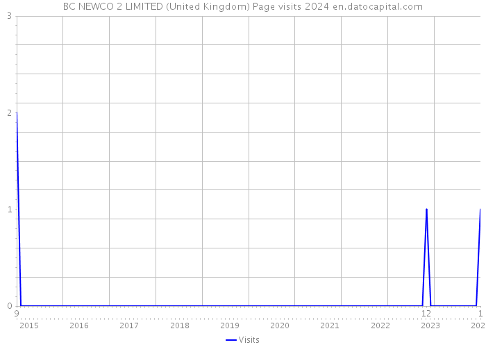 BC NEWCO 2 LIMITED (United Kingdom) Page visits 2024 
