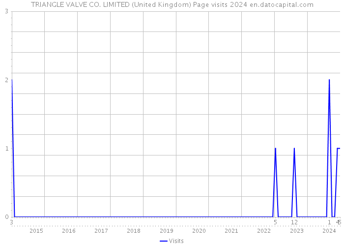 TRIANGLE VALVE CO. LIMITED (United Kingdom) Page visits 2024 
