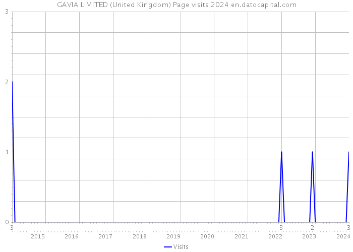 GAVIA LIMITED (United Kingdom) Page visits 2024 