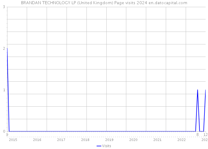 BRANDAN TECHNOLOGY LP (United Kingdom) Page visits 2024 