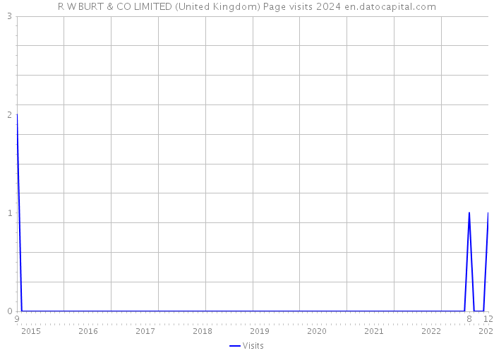 R W BURT & CO LIMITED (United Kingdom) Page visits 2024 