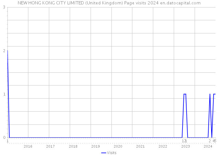 NEW HONG KONG CITY LIMITED (United Kingdom) Page visits 2024 