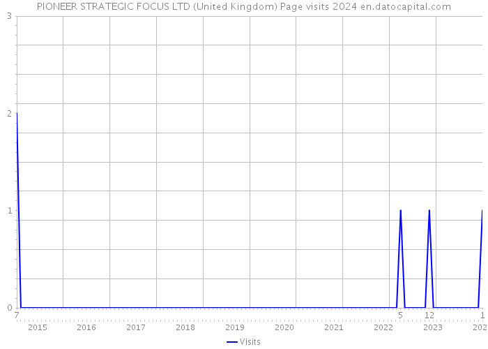 PIONEER STRATEGIC FOCUS LTD (United Kingdom) Page visits 2024 