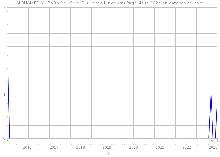 MOHAMED MUBARAK AL SAYARI (United Kingdom) Page visits 2024 