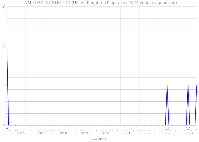 NVM FORENSICS LIMITED (United Kingdom) Page visits 2024 