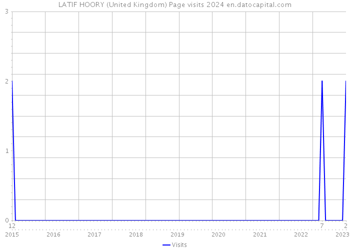 LATIF HOORY (United Kingdom) Page visits 2024 