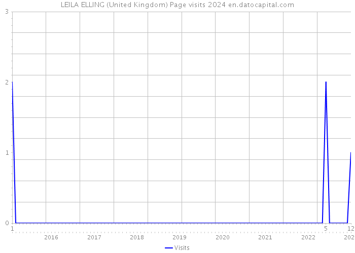 LEILA ELLING (United Kingdom) Page visits 2024 