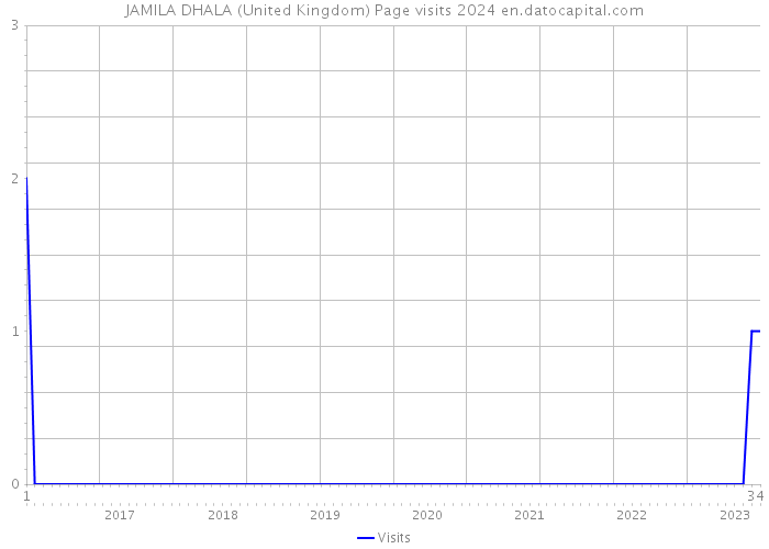 JAMILA DHALA (United Kingdom) Page visits 2024 